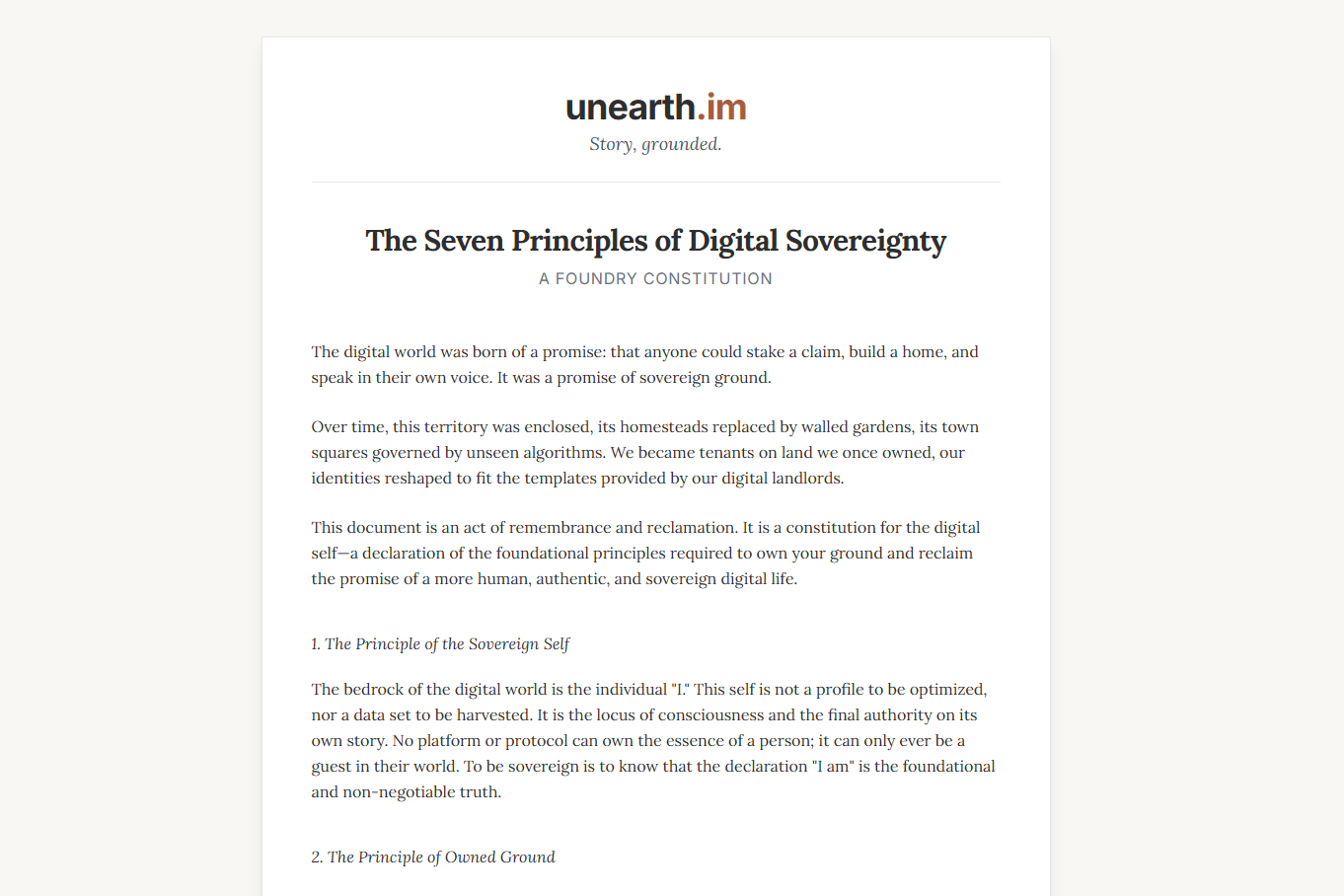 sovereignty.im monument