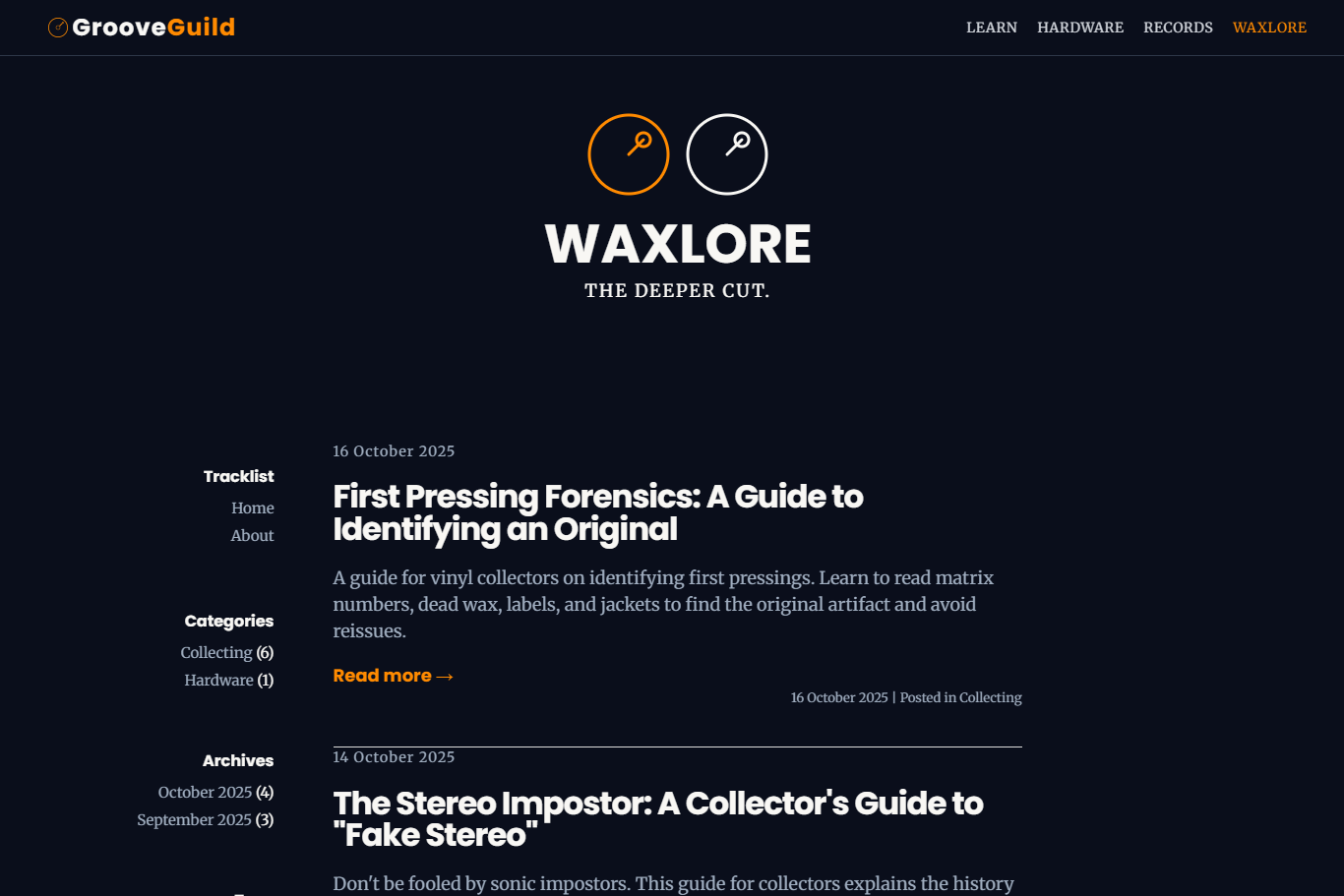 waxlore.com monument